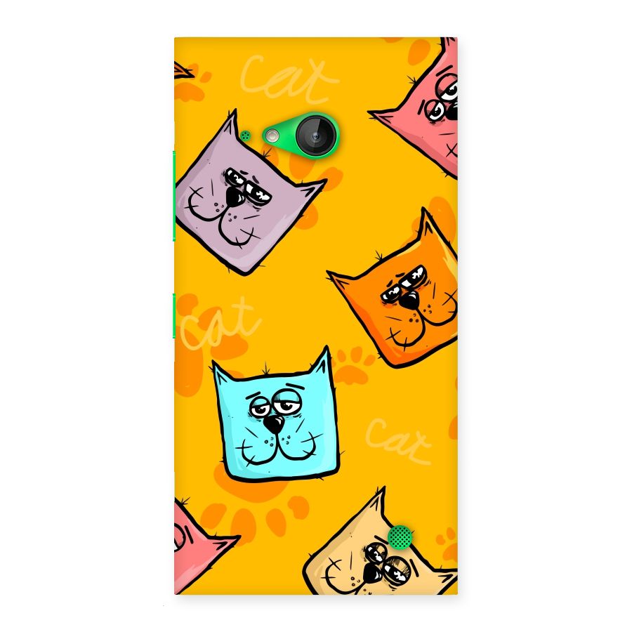Cute Cat Pattern Back Case for Lumia 730