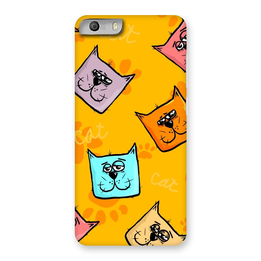 Cute Cat Pattern Back Case for Micromax Canvas Knight 2