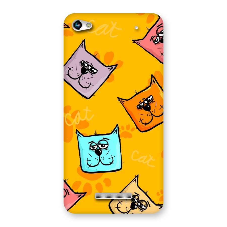 Cute Cat Pattern Back Case for Micromax Hue 2