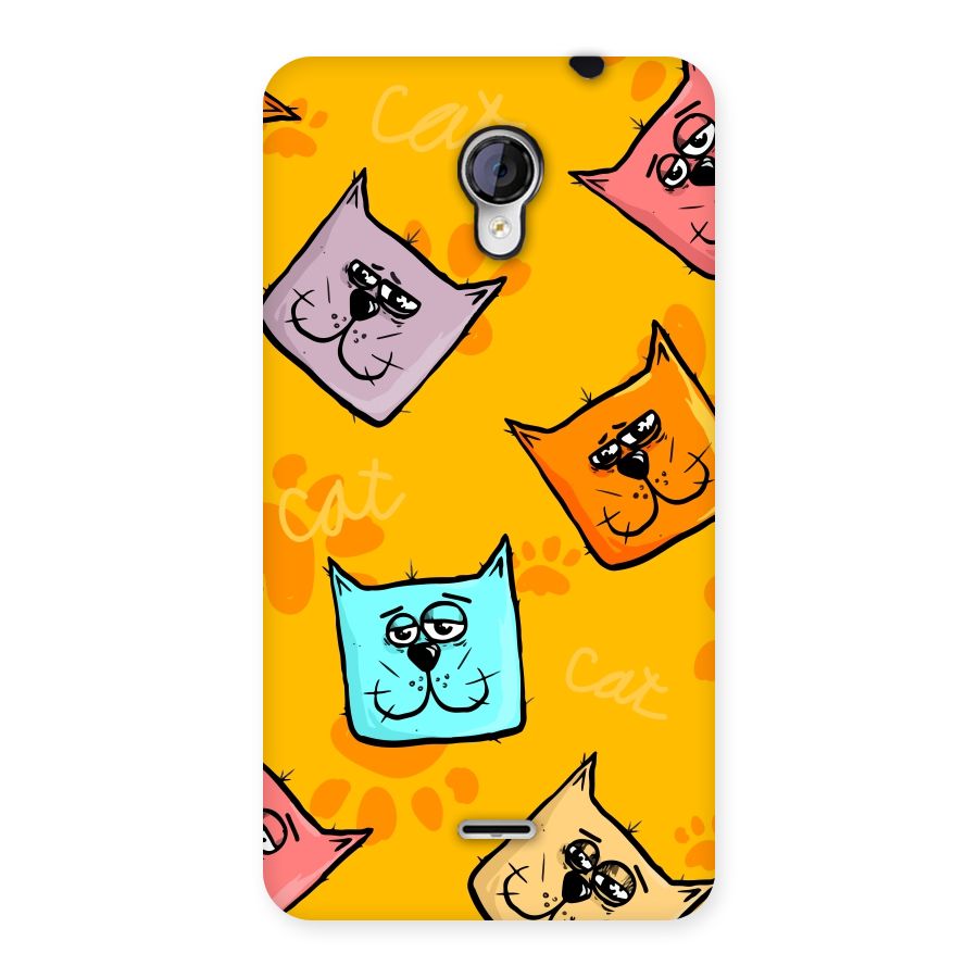 Cute Cat Pattern Back Case for Micromax Unite 2 A106