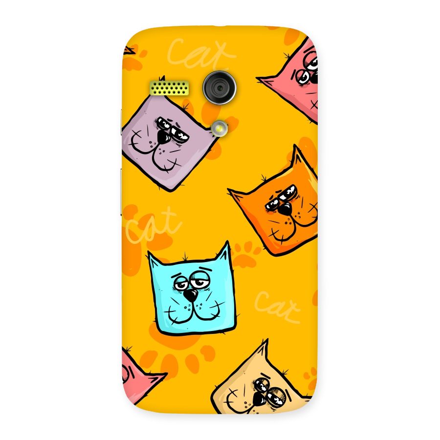 Cute Cat Pattern Back Case for Moto G