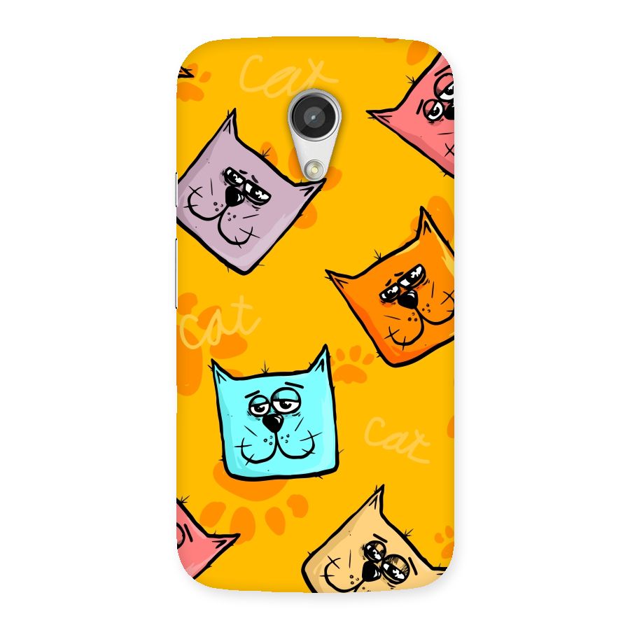 Cute Cat Pattern Back Case for Moto G 2nd Gen