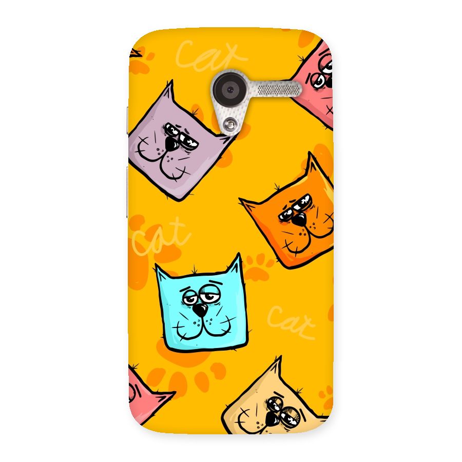 Cute Cat Pattern Back Case for Moto X