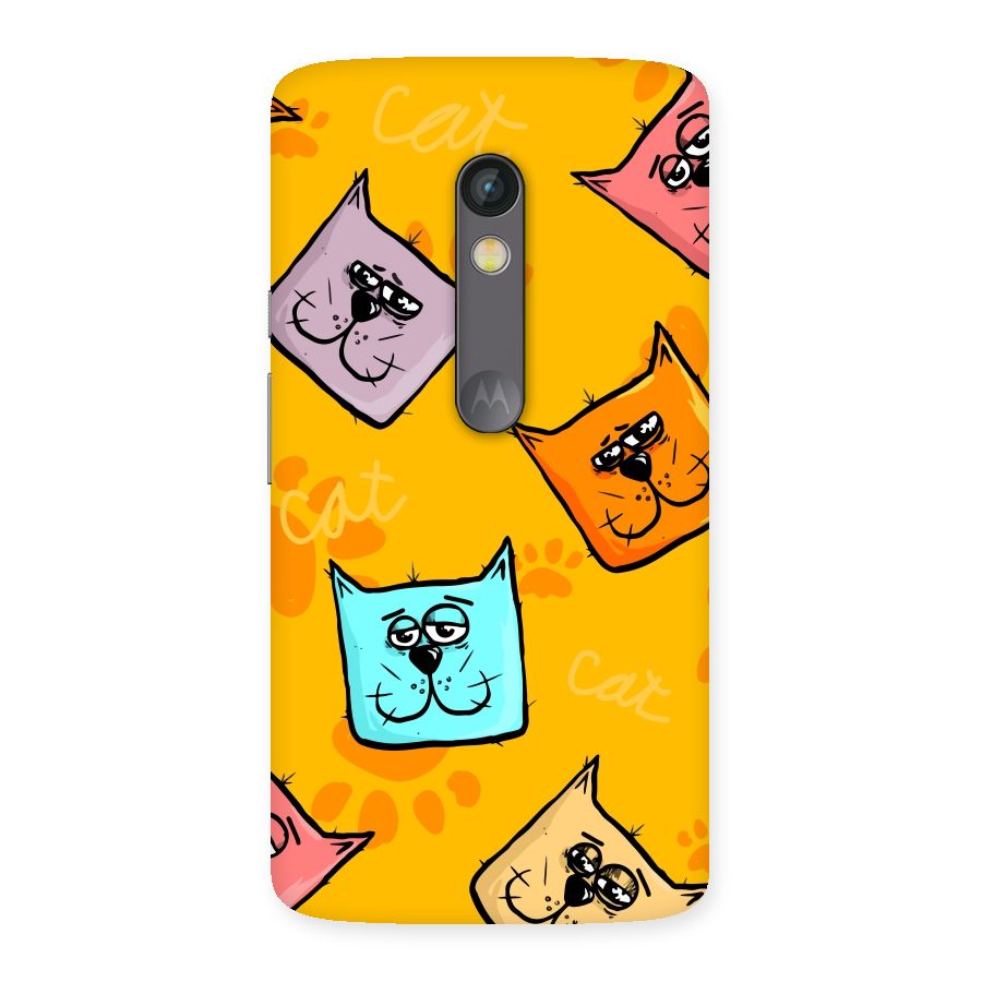 Cute Cat Pattern Back Case for Moto X Play
