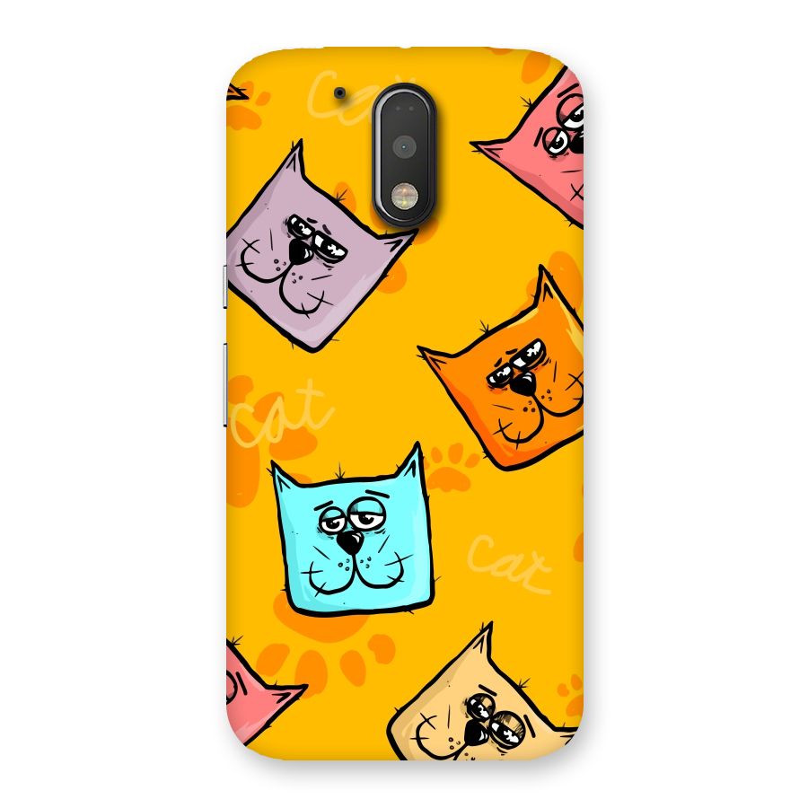 Cute Cat Pattern Back Case for Motorola Moto G4