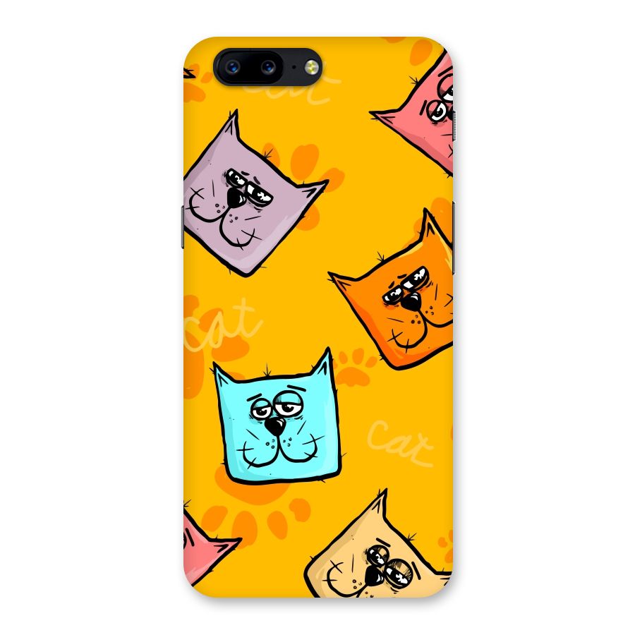 Cute Cat Pattern Back Case for OnePlus 5
