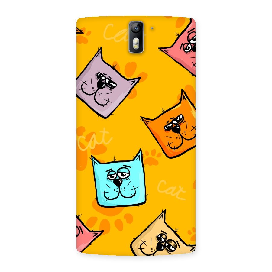 Cute Cat Pattern Back Case for One Plus One
