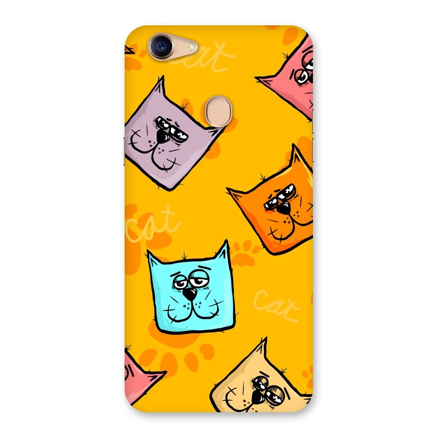 Cute Cat Pattern Back Case for Oppo F5