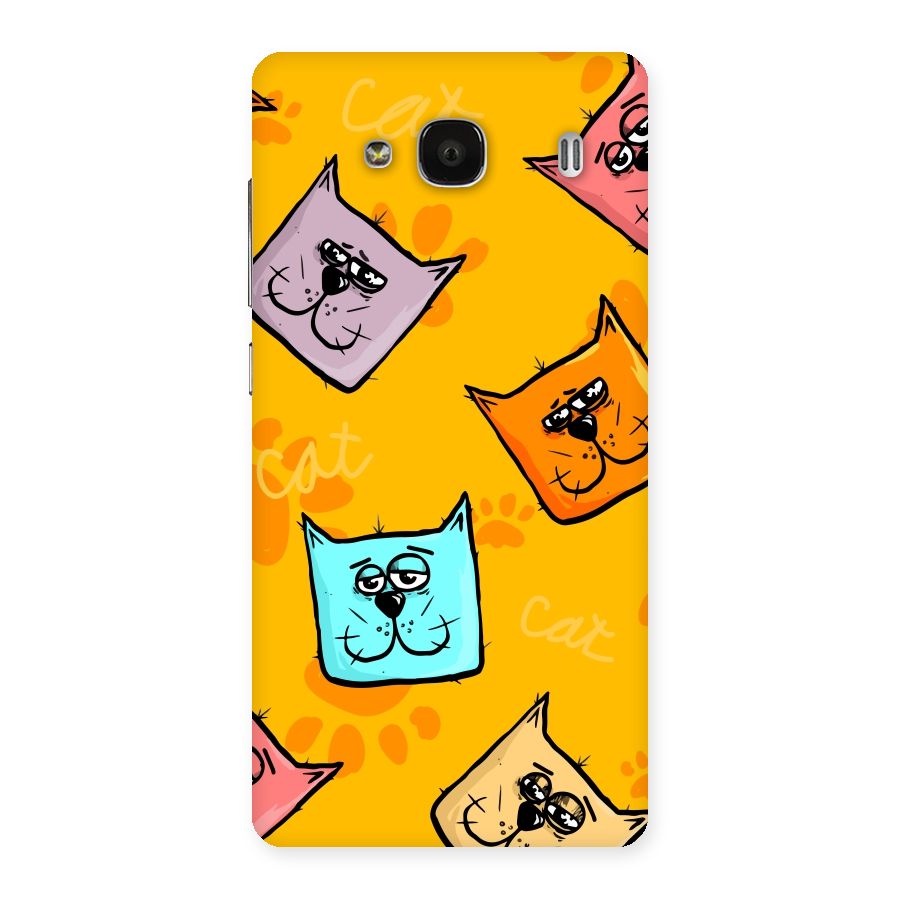 Cute Cat Pattern Back Case for Redmi 2