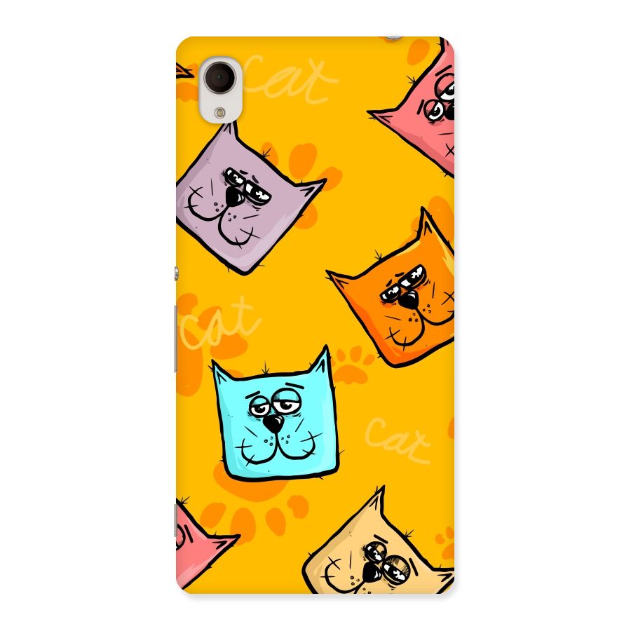 Cute Cat Pattern Back Case for Sony Xperia M4