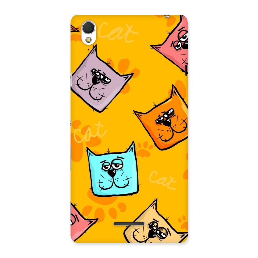 Cute Cat Pattern Back Case for Sony Xperia T3