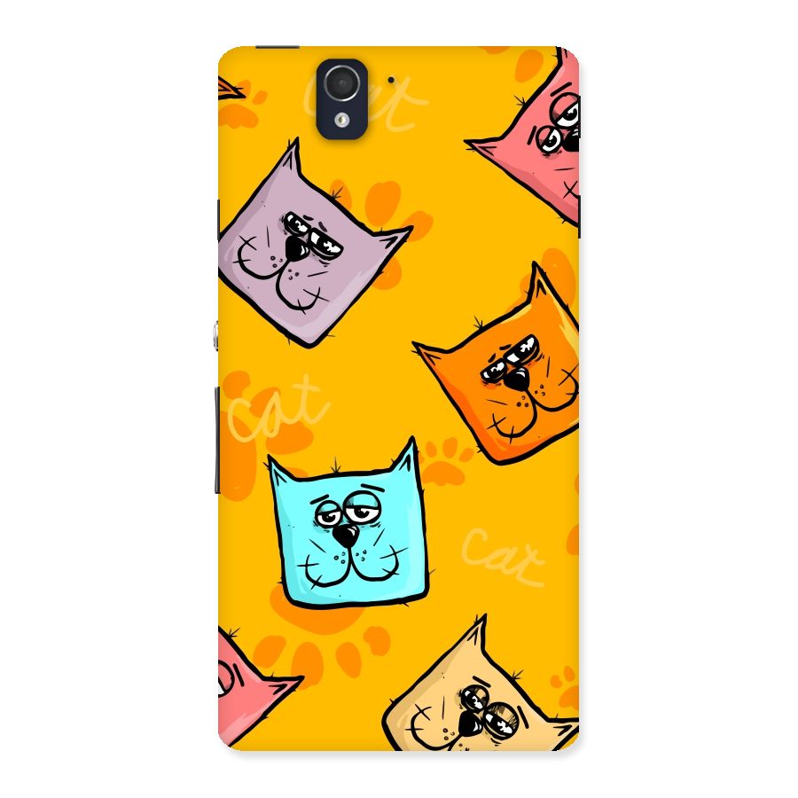 Cute Cat Pattern Back Case for Sony Xperia Z