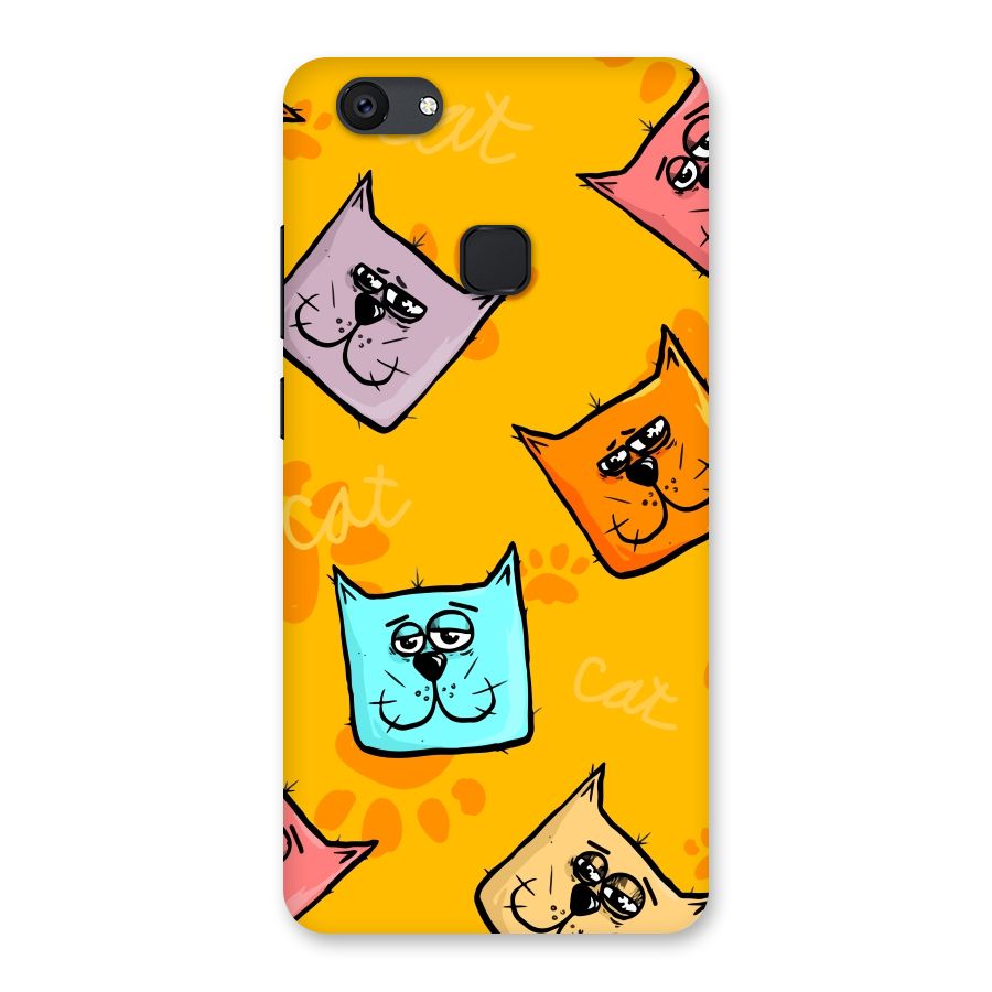 Cute Cat Pattern Back Case for Vivo V7 Plus