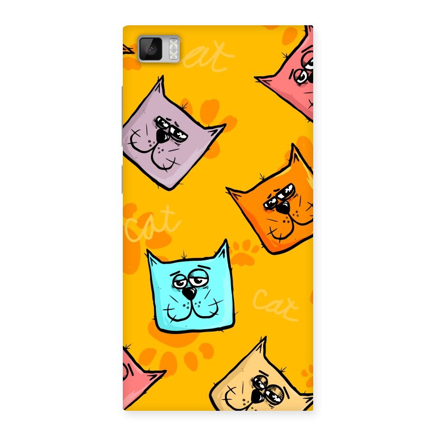 Cute Cat Pattern Back Case for Xiaomi Mi3