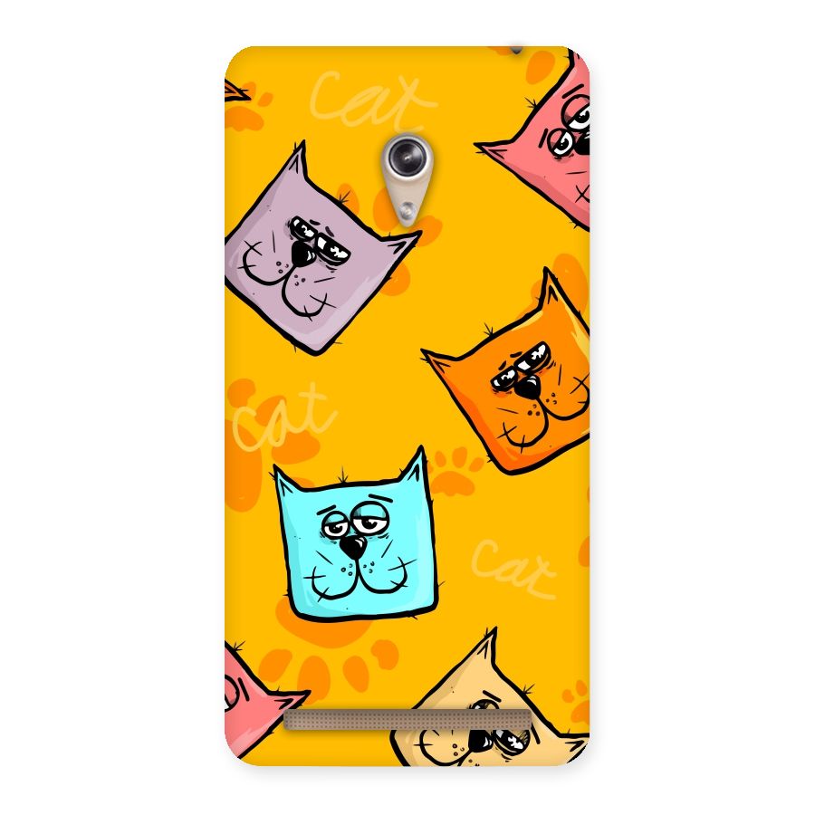 Cute Cat Pattern Back Case for Zenfone 6