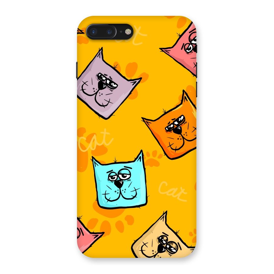 Cute Cat Pattern Back Case for iPhone 7 Plus