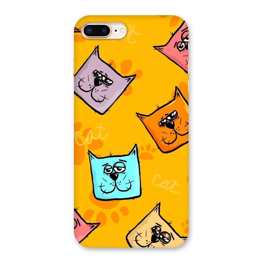 Cute Cat Pattern Back Case for iPhone 8 Plus