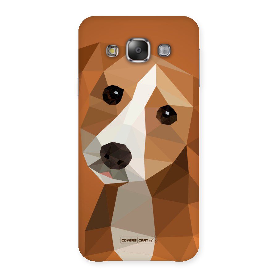 Cute Dog Back Case for Galaxy E7