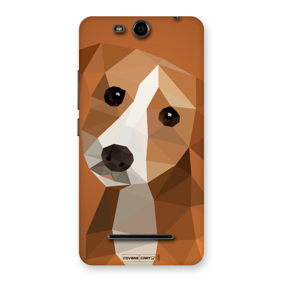 Cute Dog Back Case for Micromax Canvas Juice 3 Q392