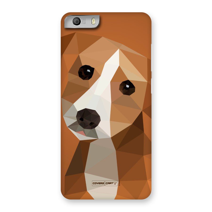 Cute Dog Back Case for Micromax Canvas Knight 2