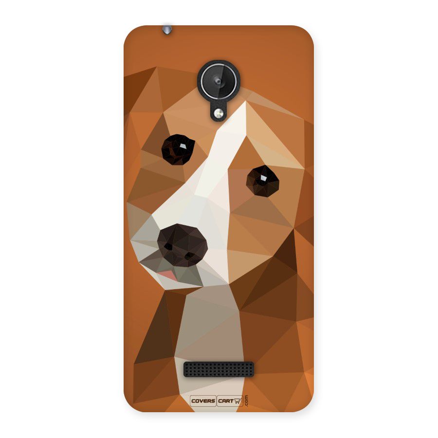 Cute Dog Back Case for Micromax Canvas Spark Q380