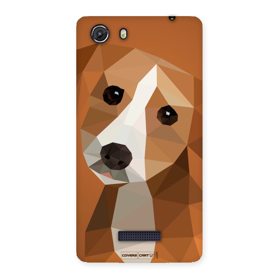 Cute Dog Back Case for Micromax Unite 3