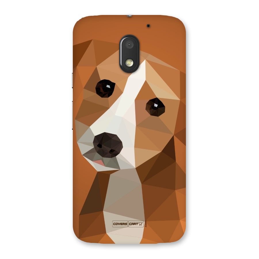 Cute Dog Back Case for Moto E3 Power