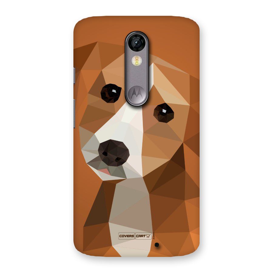 Cute Dog Back Case for Moto X Force