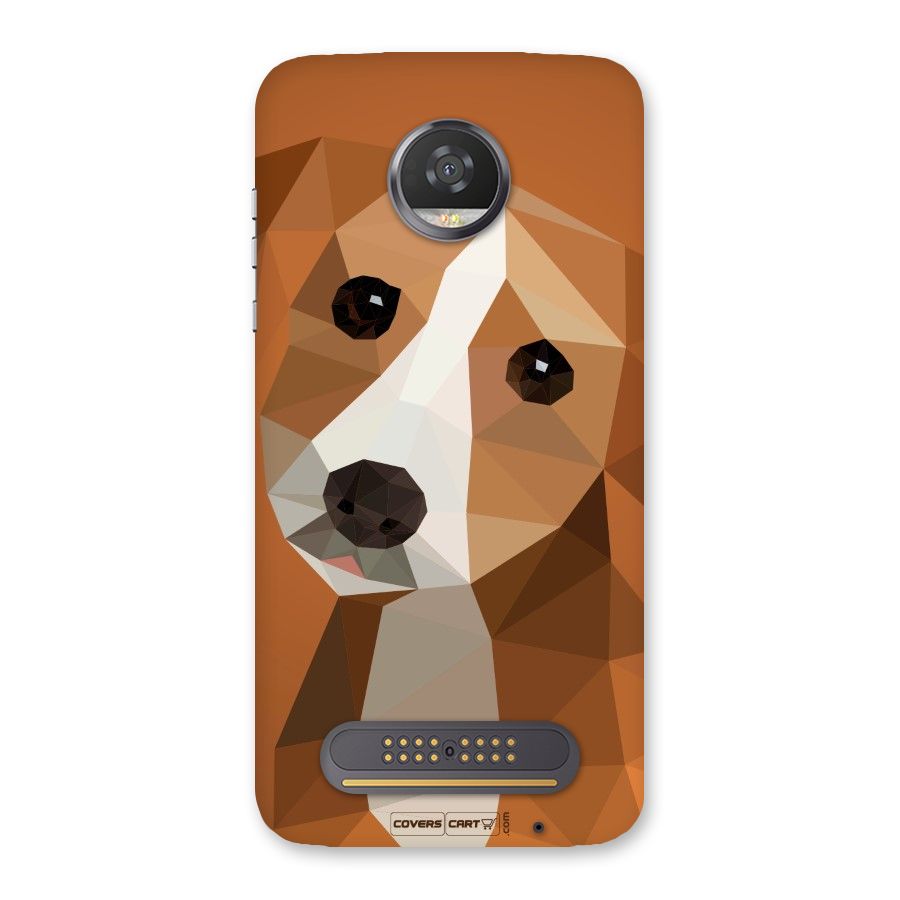 Cute Dog Back Case for Moto Z2 Play