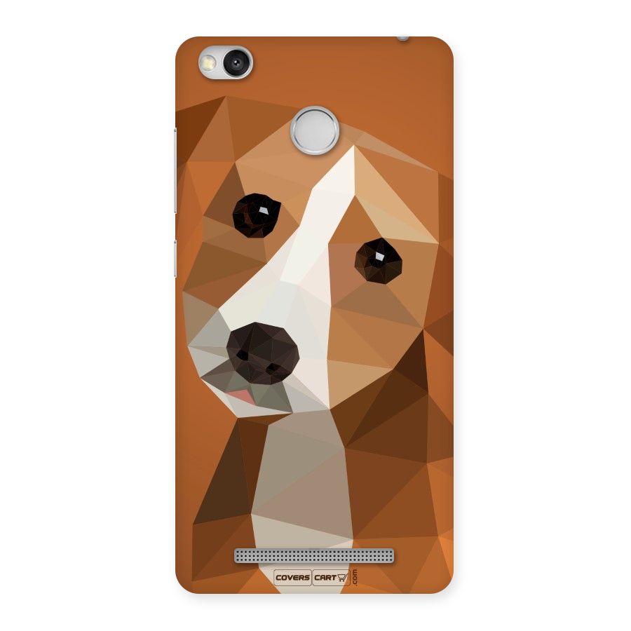 Cute Dog Back Case for Redmi 3S Prime