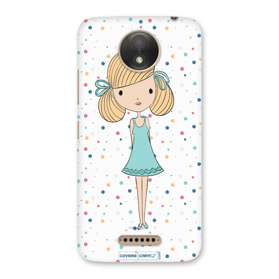Cute Girl Back Case for Moto C Plus