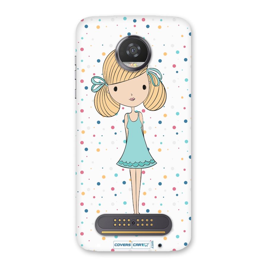 Cute Girl Back Case for Moto Z2 Play