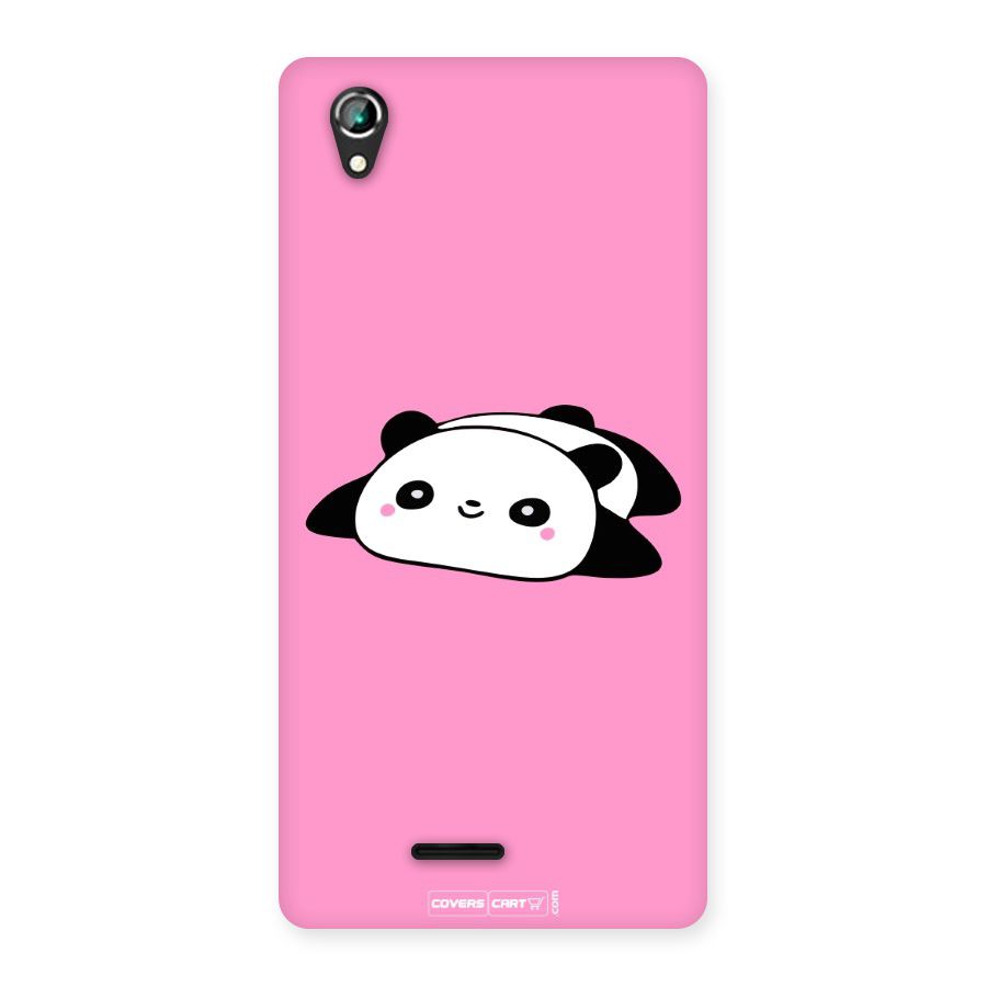 Cute Lazy Panda Back Case for Lava Iris 800