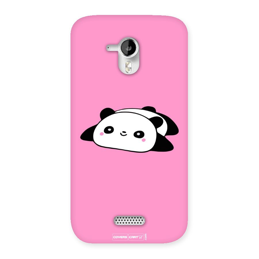 Cute Lazy Panda Back Case for Micromax Canvas HD A116