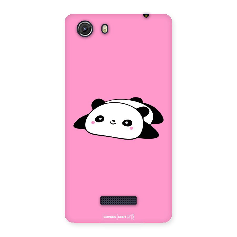 Cute Lazy Panda Back Case for Micromax Unite 3