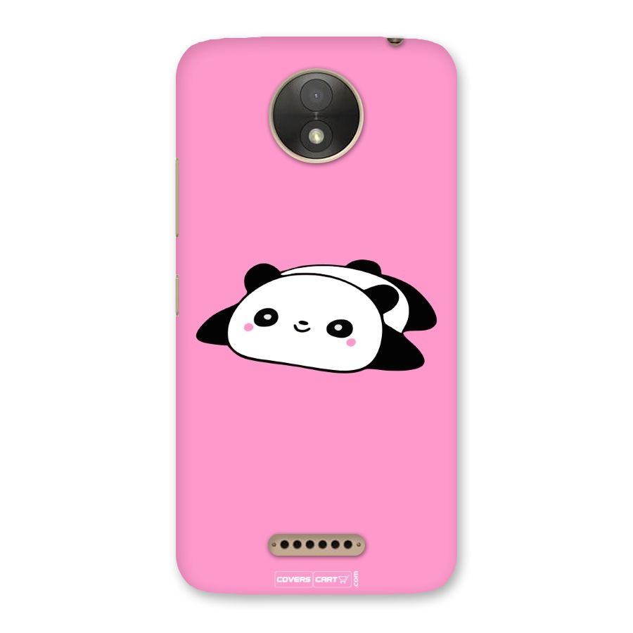 Cute Lazy Panda Back Case for Moto C Plus