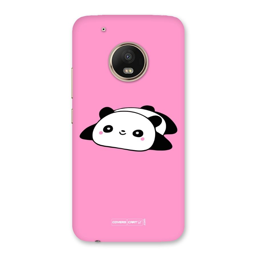 Cute Lazy Panda Back Case for Moto G5 Plus