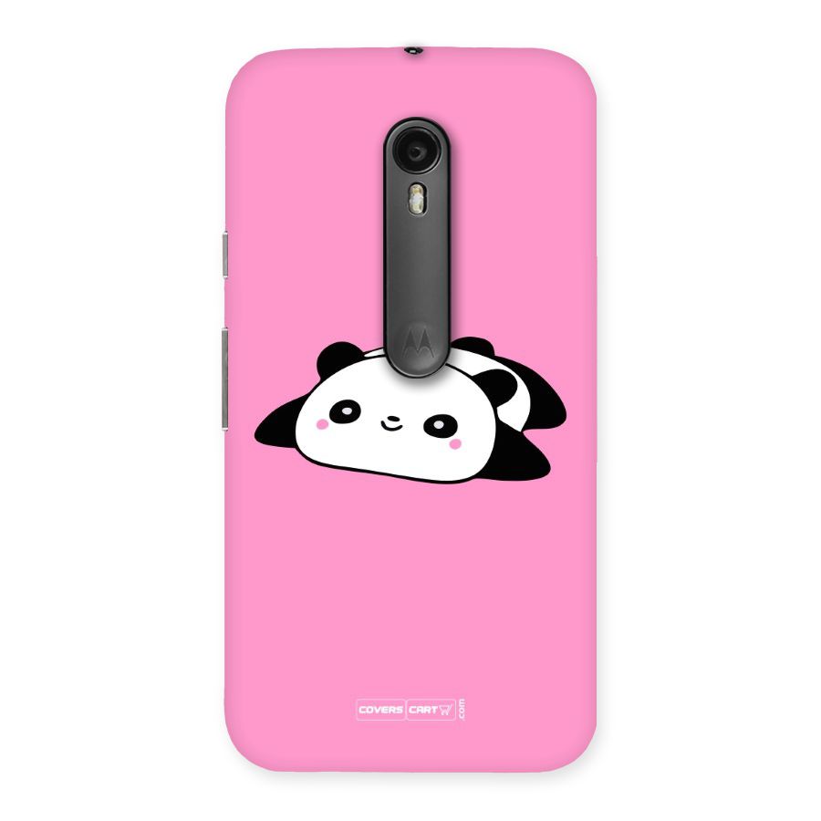 Cute Lazy Panda Back Case for Moto G Turbo
