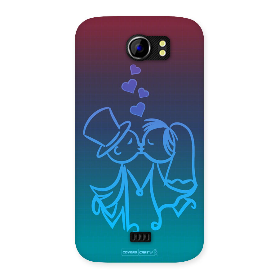 Cute Love Back Case for Micromax Canvas 2 A110