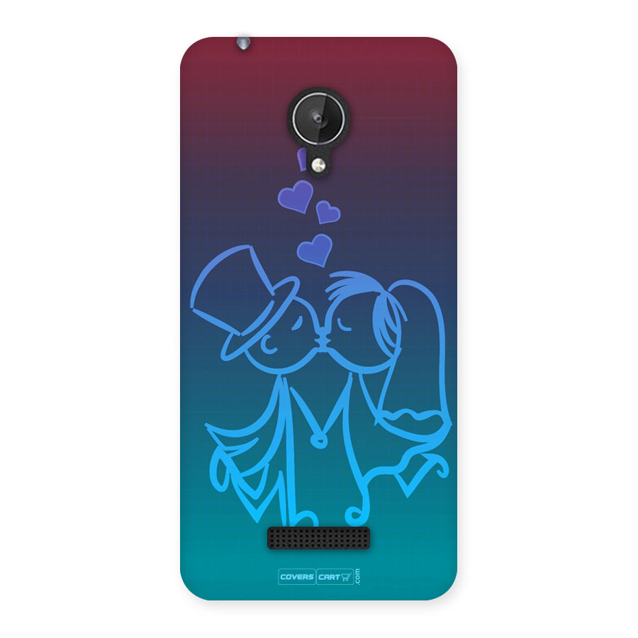 Cute Love Back Case for Micromax Canvas Spark Q380