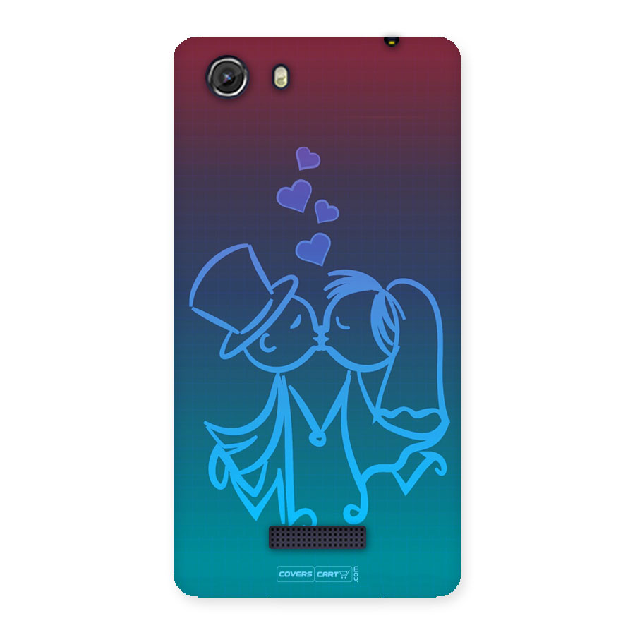 Cute Love Back Case for Micromax Unite 3