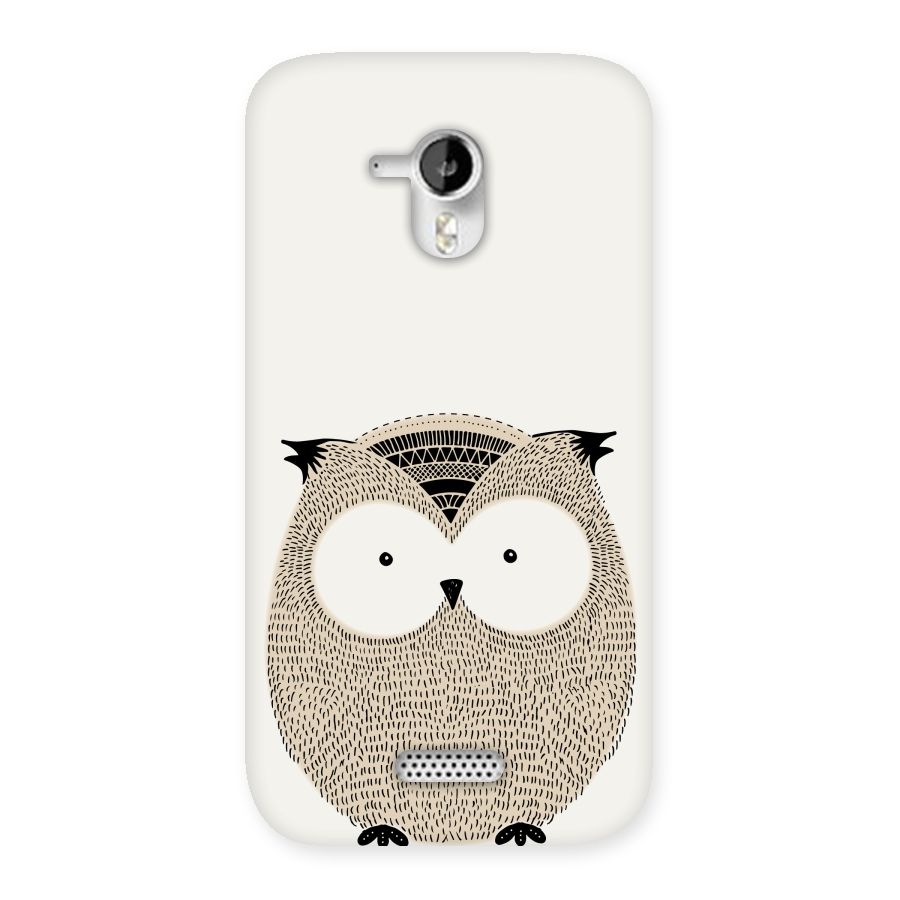 Cute Owl Back Case for Micromax Canvas HD A116