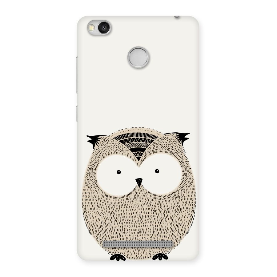 Cute Owl Back Case for Redmi 3S Prime