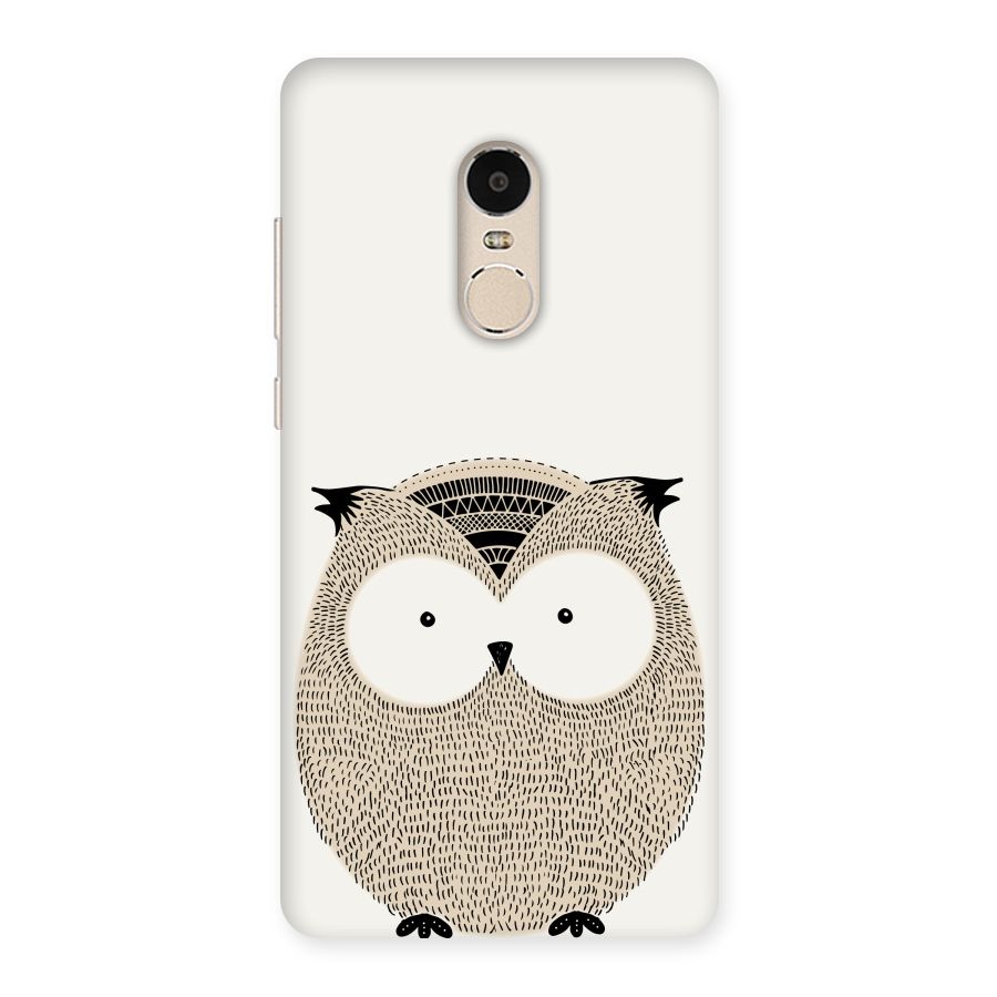 Cute Owl Back Case for Xiaomi Redmi Note 4