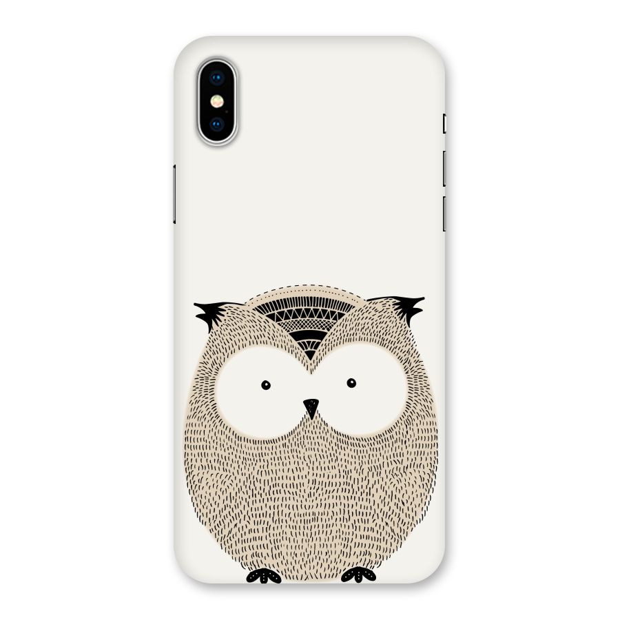 Cute Owl Back Case for iPhone X