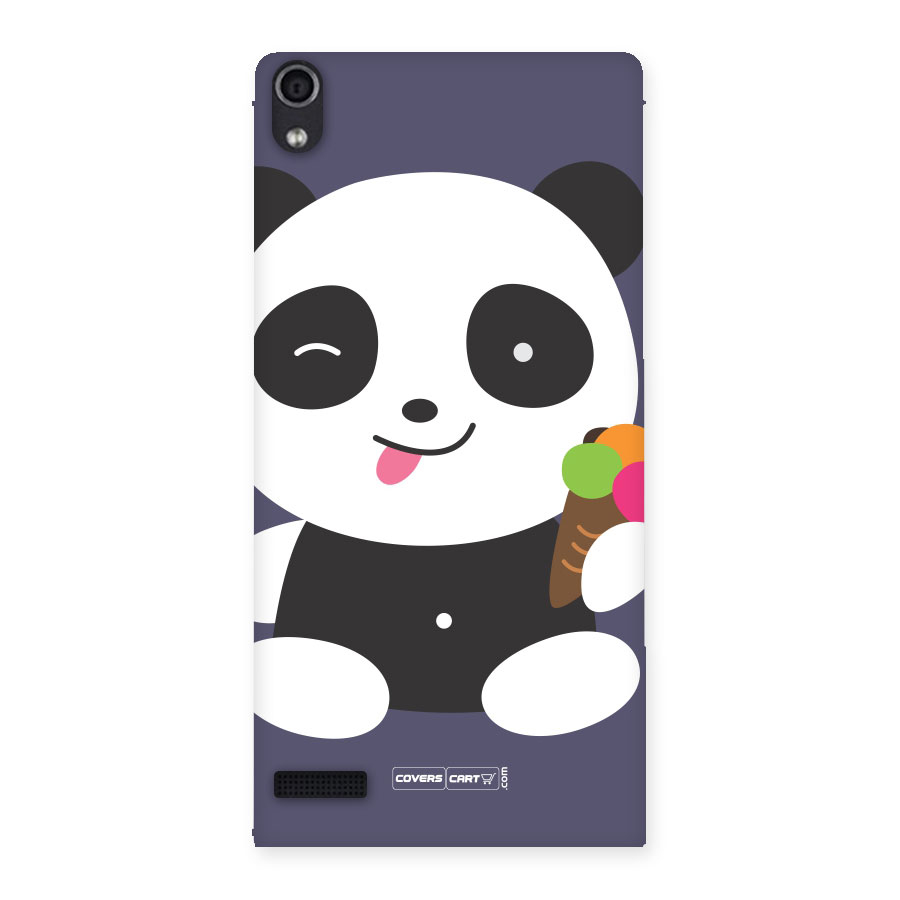 Cute Panda Blue Back Case for Ascend P6