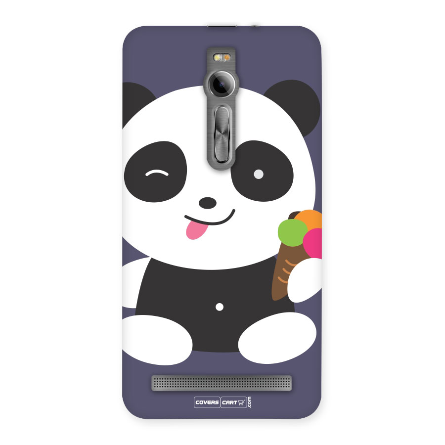 Cute Panda Blue Back Case for Asus Zenfone 2