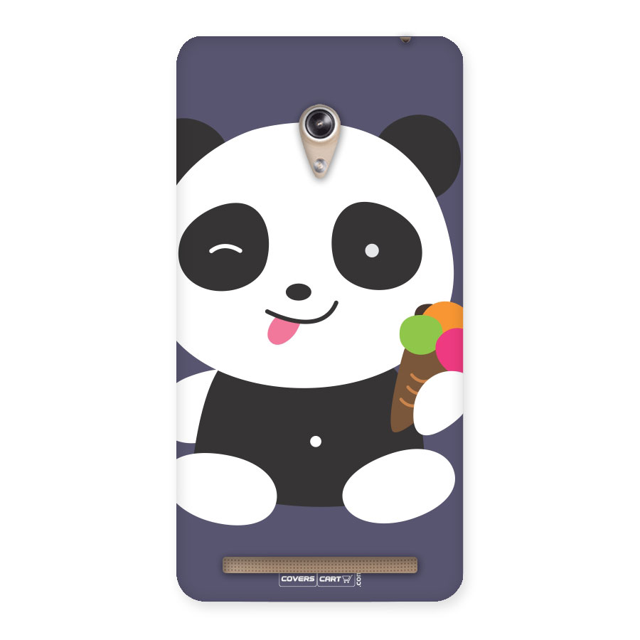 Cute Panda Blue Back Case for Zenfone 6