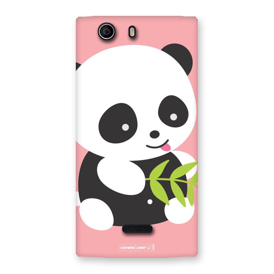 Cute Panda Pink Back Case for Canvas Nitro 2