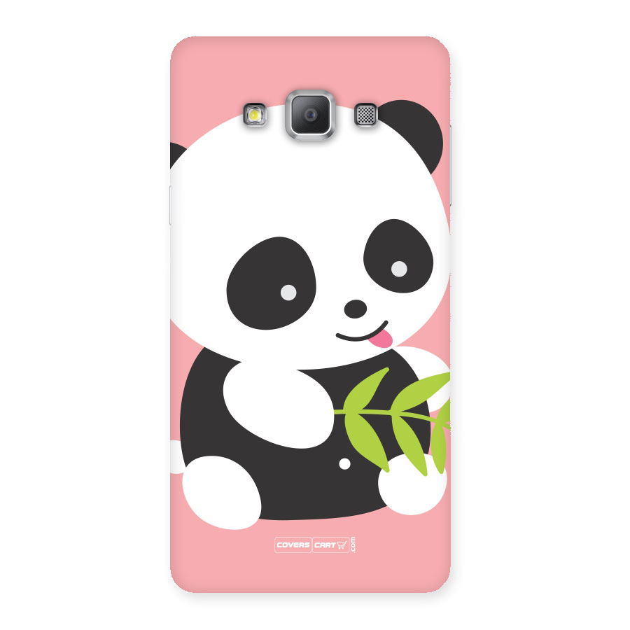 Cute Panda Pink Back Case for Galaxy A7